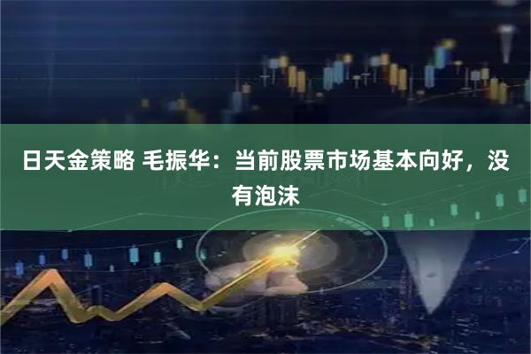 日天金策略 毛振华：当前股票市场基本向好，没有泡沫