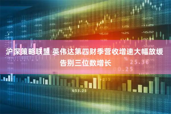 沪深策略联盟 英伟达第四财季营收增速大幅放缓 告别三位数增长