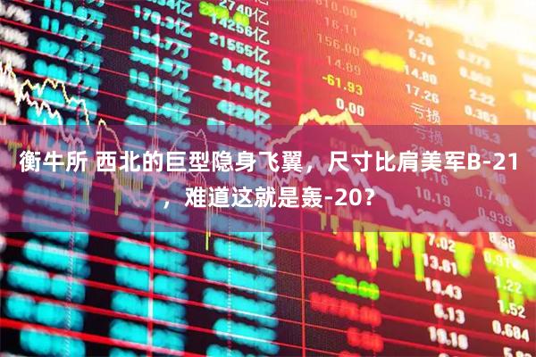 衡牛所 西北的巨型隐身飞翼，尺寸比肩美军B-21，难道这就是轰-20？