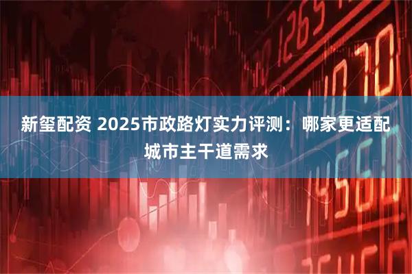 新玺配资 2025市政路灯实力评测：哪家更适配城市主干道需求